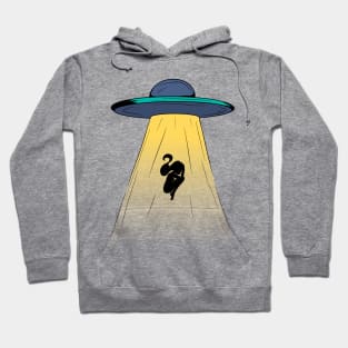 UFO Person Silhouette Hoodie